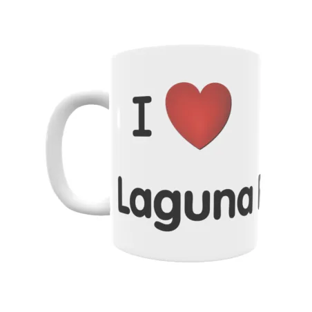 Taza - I ❤ Laguna Rodrigo Regalo original y funcional. Taza personalizada de tu localidad.