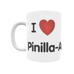 Taza - I ❤ Pinilla-Ambroz Regalo original y funcional. Taza personalizada de tu localidad.