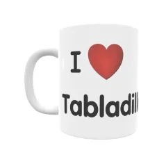 Taza - I ❤ Tabladillo Regalo original y funcional. Taza personalizada de tu localidad.