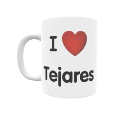 Taza - I ❤ Tejares Regalo original y funcional. Taza personalizada de tu localidad.