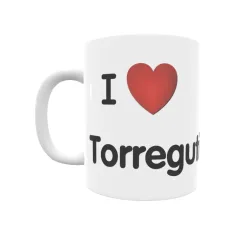 Taza - I ❤ Torregutiérrez Regalo original y funcional. Taza personalizada de tu localidad.