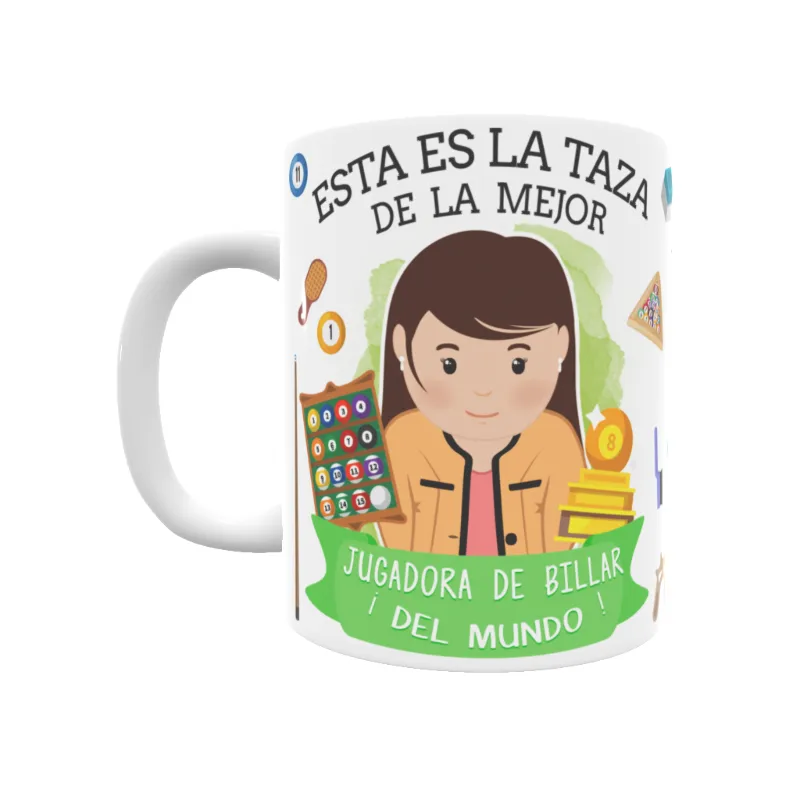 Taza Jugadora de Billar