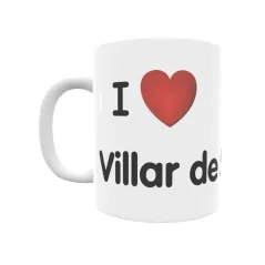 Taza - I ❤ Villar de Sobrepeña Regalo original y funcional. Taza personalizada de tu localidad.