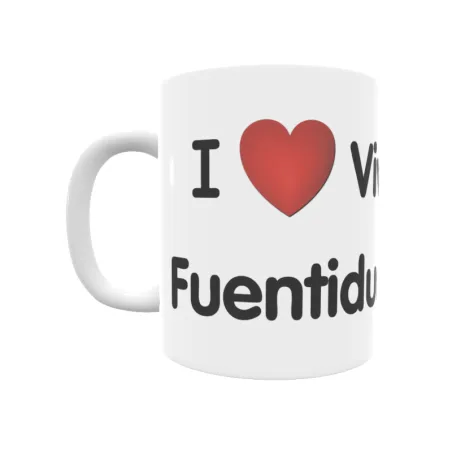 Taza - I ❤ Vivar de Fuentidueña Regalo original y funcional. Taza personalizada de tu localidad.