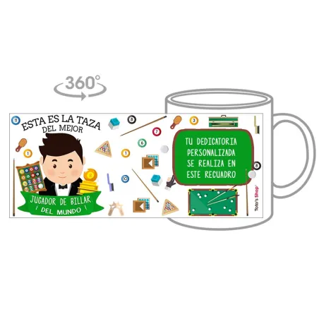 Taza Jugador de Billar