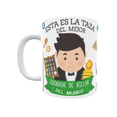 Taza personalizada con tu dedicatoria para EL mejor JUGADOR DE BILLAR