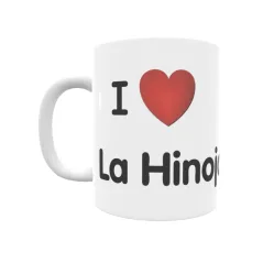 Taza - I ❤ La Hinojosa Regalo original y funcional. Taza personalizada de tu localidad.