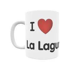 Taza - I ❤ La Laguna Regalo original y funcional. Taza personalizada de tu localidad.