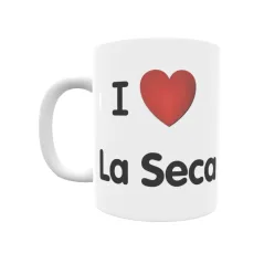 Taza - I ❤ La Seca Regalo original y funcional. Taza personalizada de tu localidad.