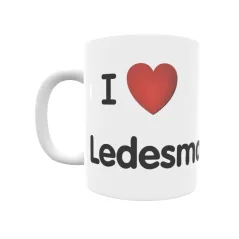 Taza - I ❤ Ledesma de Soria Regalo original y funcional. Taza personalizada de tu localidad.