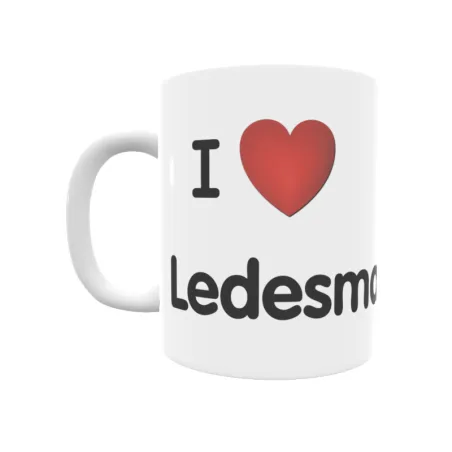 Taza - I ❤ Ledesma de Soria Regalo original y funcional. Taza personalizada de tu localidad.