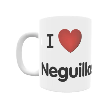 Taza - I ❤ Neguillas Regalo original y funcional. Taza personalizada de tu localidad.