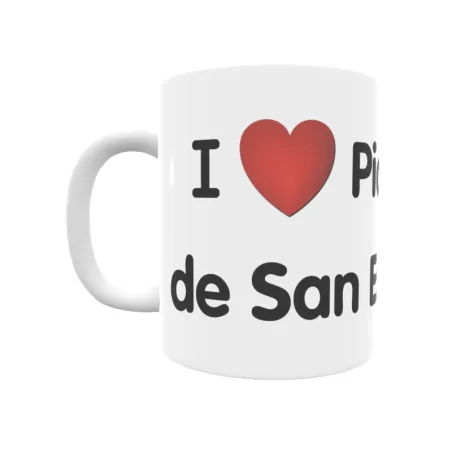 Taza - I ❤ Piquera de San Esteban Regalo original y funcional. Taza personalizada de tu localidad.