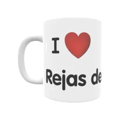 Taza - I ❤ Rejas de Ucero Regalo original y funcional. Taza personalizada de tu localidad.