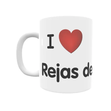 Taza - I ❤ Rejas de Ucero Regalo original y funcional. Taza personalizada de tu localidad.