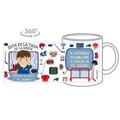 Taza Jugadora de Hockey