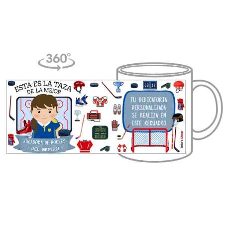 Taza Jugadora de Hockey