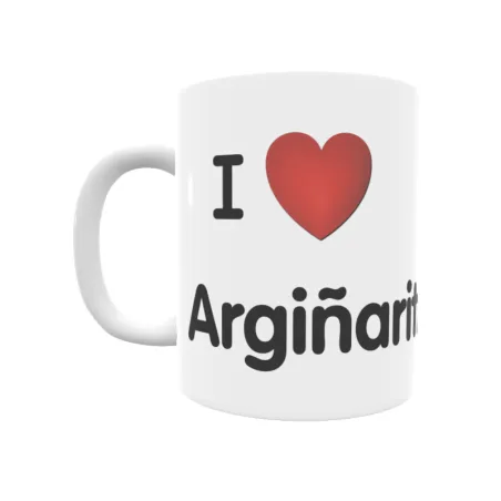 Taza - I ❤ Argiñaritz Regalo original y funcional. Taza personalizada de tu localidad.