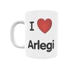 Taza - I ❤ Arlegi Regalo original y funcional. Taza personalizada de tu localidad.