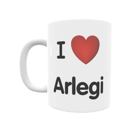 Taza - I ❤ Arlegi Regalo original y funcional. Taza personalizada de tu localidad.