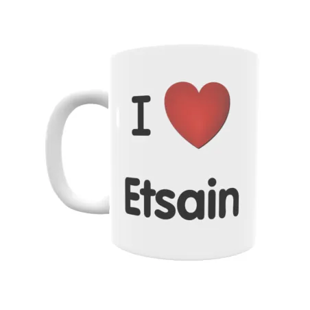 Taza - I ❤ Etsain Regalo original y funcional. Taza personalizada de tu localidad.