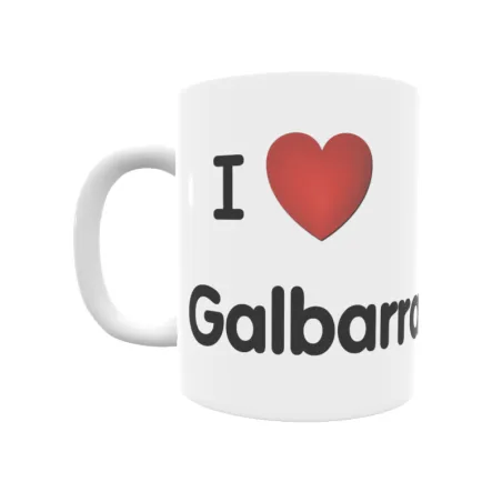 Taza - I ❤ Galbarra Regalo original y funcional. Taza personalizada de tu localidad.