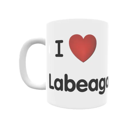 Taza - I ❤ Labeaga Regalo original y funcional. Taza personalizada de tu localidad.