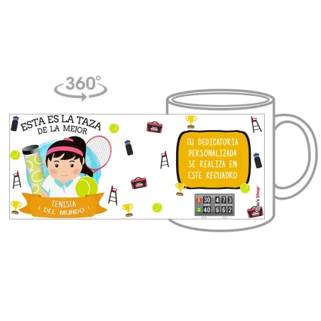 Taza Jugadora de Tenis