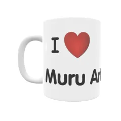 Taza - I ❤ Muru Artederreta Regalo original y funcional. Taza personalizada de tu localidad.