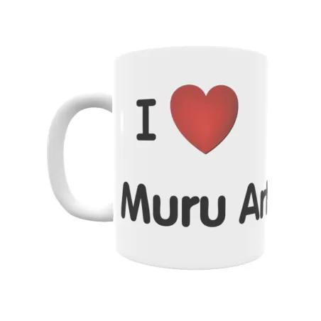 Taza - I ❤ Muru Artederreta Regalo original y funcional. Taza personalizada de tu localidad.