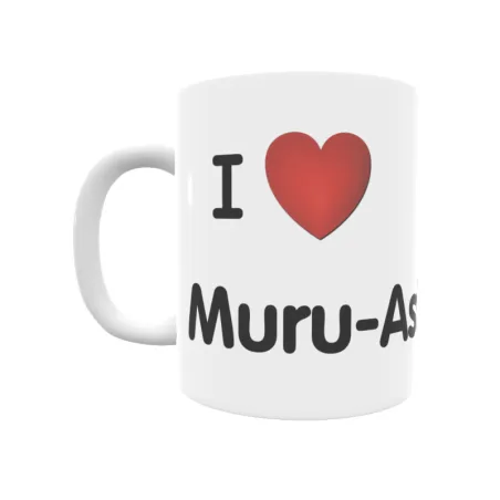 Taza - I ❤ Muru-Asterain Regalo original y funcional. Taza personalizada de tu localidad.