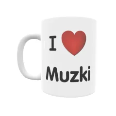 Taza - I ❤ Muzki Regalo original y funcional. Taza personalizada de tu localidad.