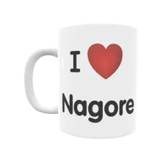 Taza - I ❤ Nagore Regalo original y funcional. Taza personalizada de tu localidad.