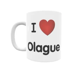 Taza - I ❤ Olague Regalo original y funcional. Taza personalizada de tu localidad.