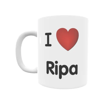 Taza - I ❤ Ripa Regalo original y funcional. Taza personalizada de tu localidad.