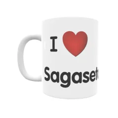 Taza - I ❤ Sagaseta Regalo original y funcional. Taza personalizada de tu localidad.