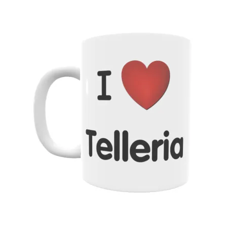 Taza - I ❤ Telleria Regalo original y funcional. Taza personalizada de tu localidad.