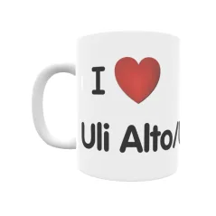 Taza - I ❤ Uli Alto/Uliberri Regalo original y funcional. Taza personalizada de tu localidad.