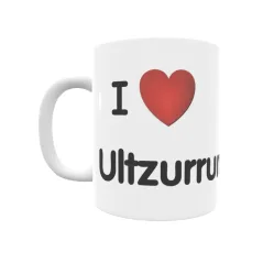 Taza - I ❤ Ultzurrun Regalo original y funcional. Taza personalizada de tu localidad.