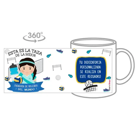 Taza Jugadora de Voleibol