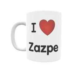 Taza - I ❤ Zazpe Regalo original y funcional. Taza personalizada de tu localidad.