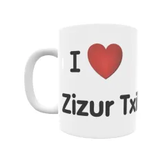 Taza - I ❤ Zizur Txikia Regalo original y funcional. Taza personalizada de tu localidad.