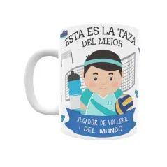 Taza personalizada con tu dedicatoria para EL mejor JUGADOR DE VOLEIBOL