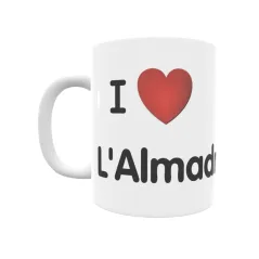 Taza - I ❤ L'Almadrava Regalo original y funcional. Taza personalizada de tu localidad.