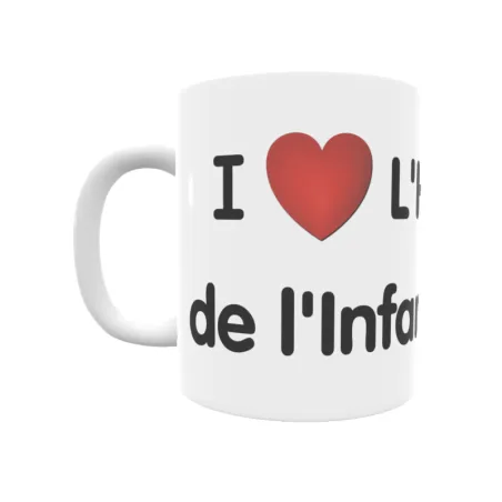 Taza - I ❤ L'Hospitalet de l'Infant Regalo original y funcional. Taza personalizada de tu localidad.