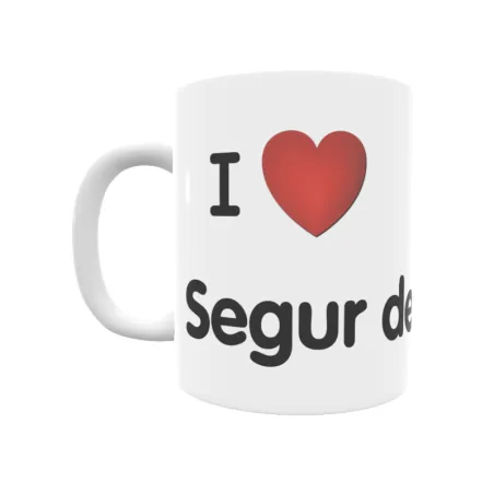 Taza - I ❤ Segur de Calafell Regalo original y funcional. Taza personalizada de tu localidad.