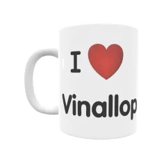 Taza - I ❤ Vinallop Regalo original y funcional. Taza personalizada de tu localidad.