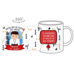 Taza personalizada con tu dedicatoria para EL mejor KARATEKA