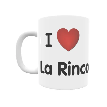 Taza - I ❤ La Rinconada Regalo original y funcional. Taza personalizada de tu localidad.