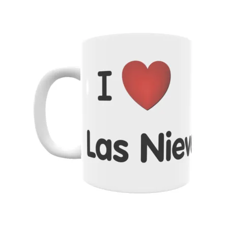 Taza - I ❤ Las Nieves Regalo original y funcional. Taza personalizada de tu localidad.